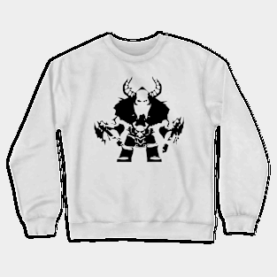 Barbaric King minimal silhouette white Crewneck Sweatshirt